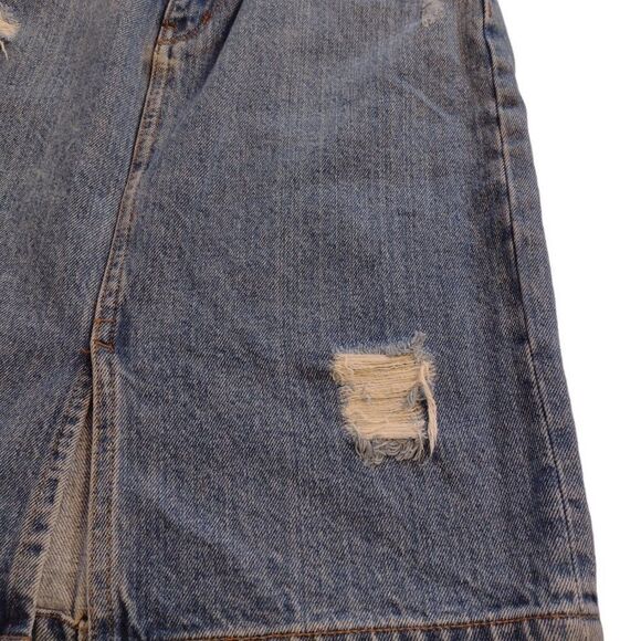 Roxy Women's Distressed Denim Skirt Size Small - Picture 4 of 13